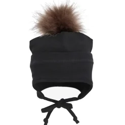 Beanies|Beanies>Calikids Pompom Rib Hat 18m-6