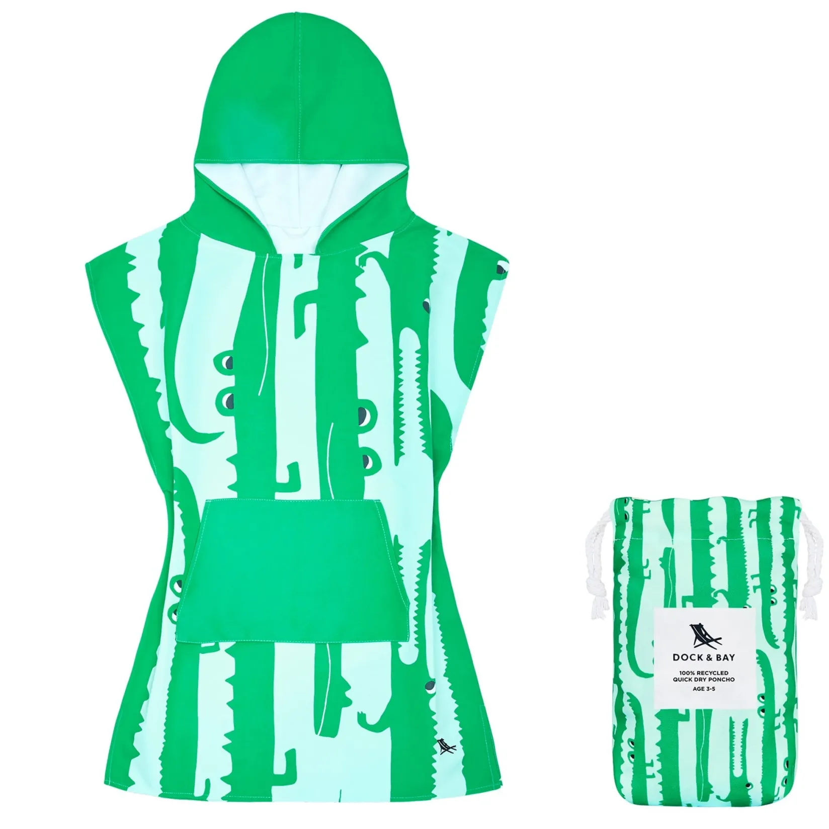 Summer Activities|Outdoors & Travel>Dock u0026 Bay Poncho - Kids - Laters Gators - Small (Age 3 to 5)