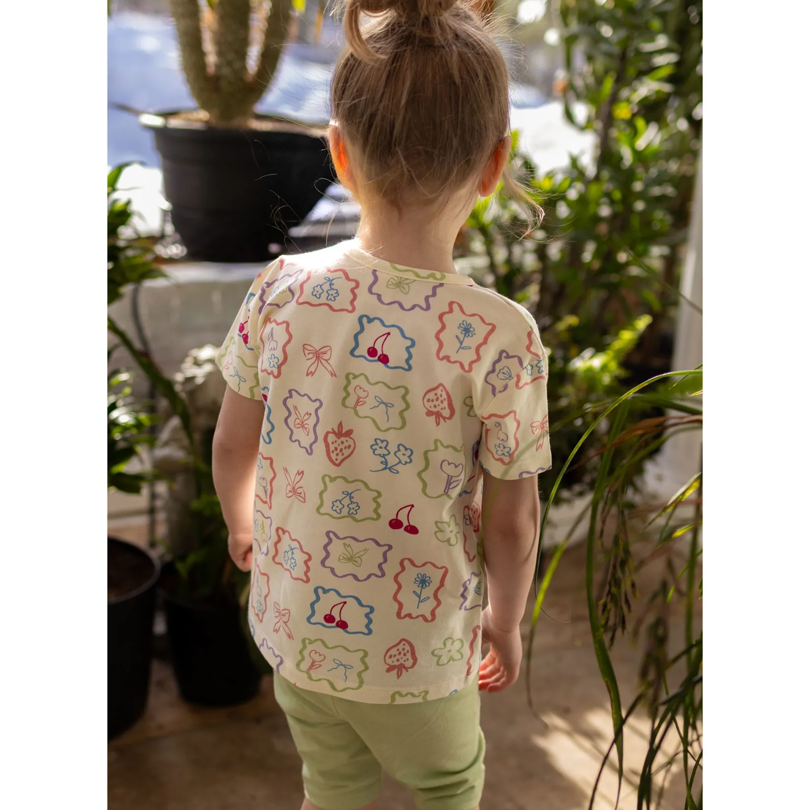 Tops>Camp by Birdz Postcard T-shirt 2-8y Ivoire