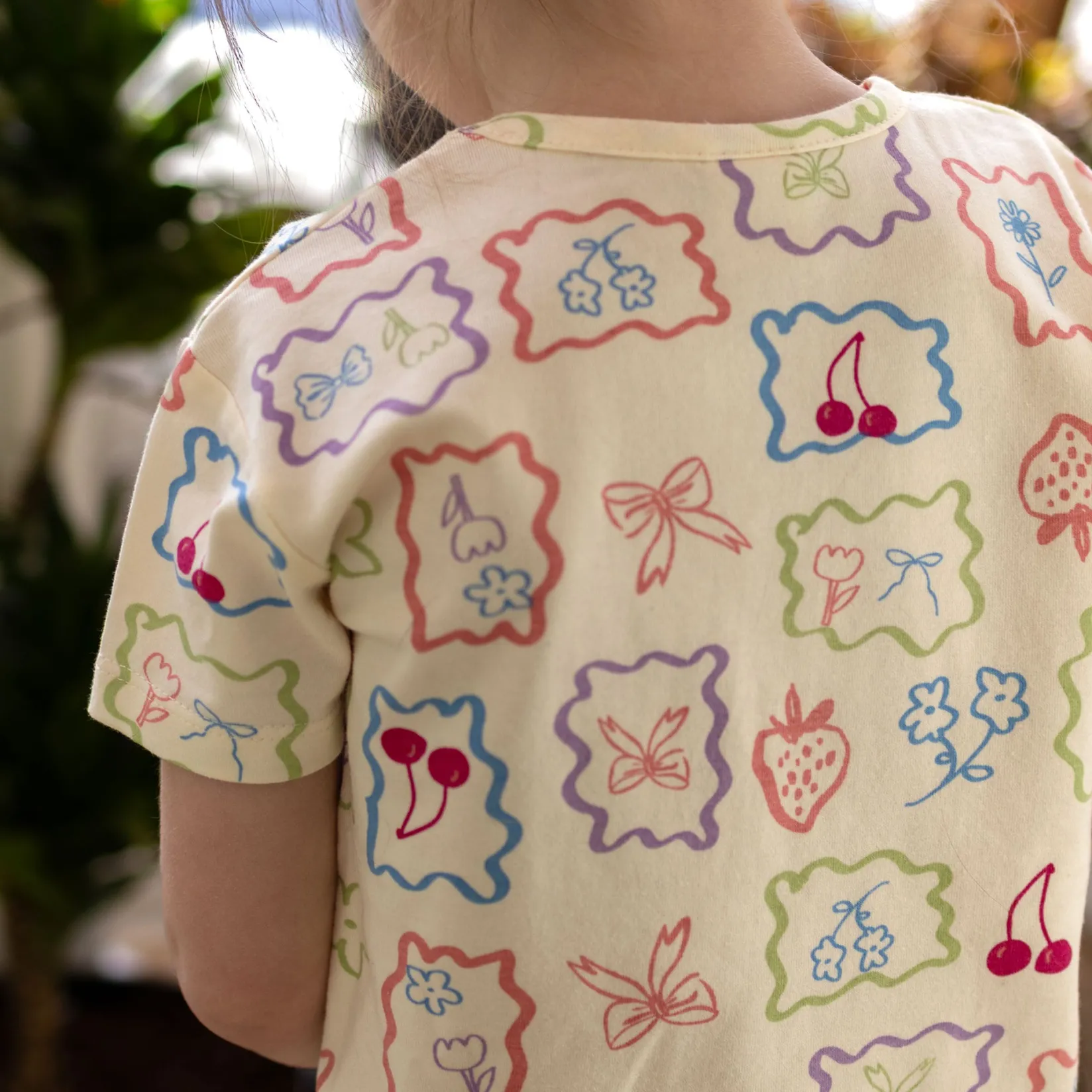 Tops>Camp by Birdz Postcard T-shirt 2-8y Ivoire