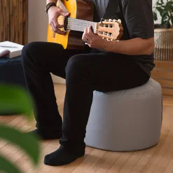 Kid'S Tables & Chairs>Arico Pouf Ottoman - Stone