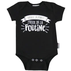 Clearance Poutine Bodysuit 3-12m BOY Bodysuits|Bodysuits