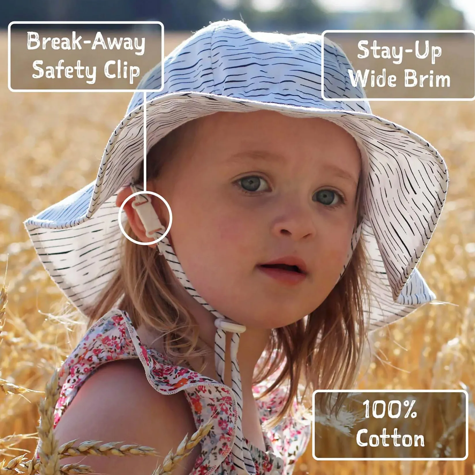 Outlet Prairie UV Cotton Hat 2-5y Kids Hats & Caps