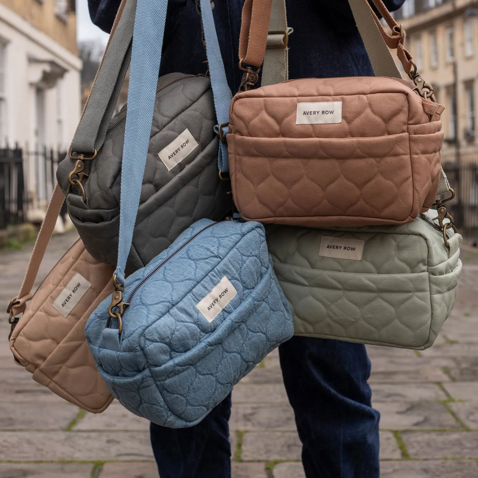 Strollers & Trailers>Avery Row Pram Organiser Bag - Latte