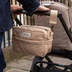New Pram Organiser Bag - Natural Strollers & Trailers