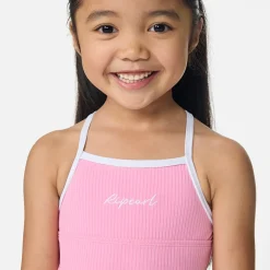 Hot Premium Rib Uv Swimsuit 1-8y Kids Swimsuits