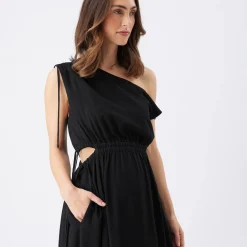 Dresses, Skirts & Jumpsuits>Ripe Presley Off Shoulder Dress Black