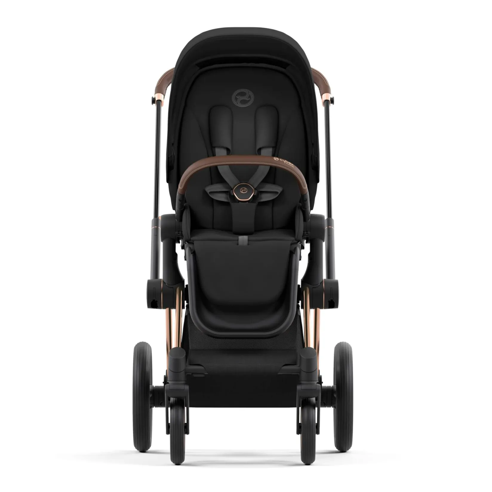 Strollers|Strollers & Trailers>Cybex Priam Rosegold Brown Stroller