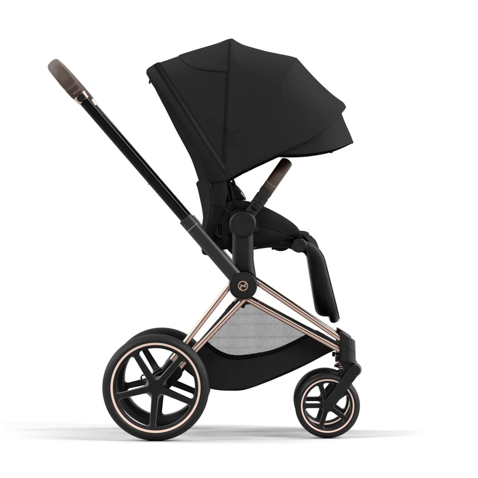 Strollers|Strollers & Trailers>Cybex Priam Rosegold Brown Stroller