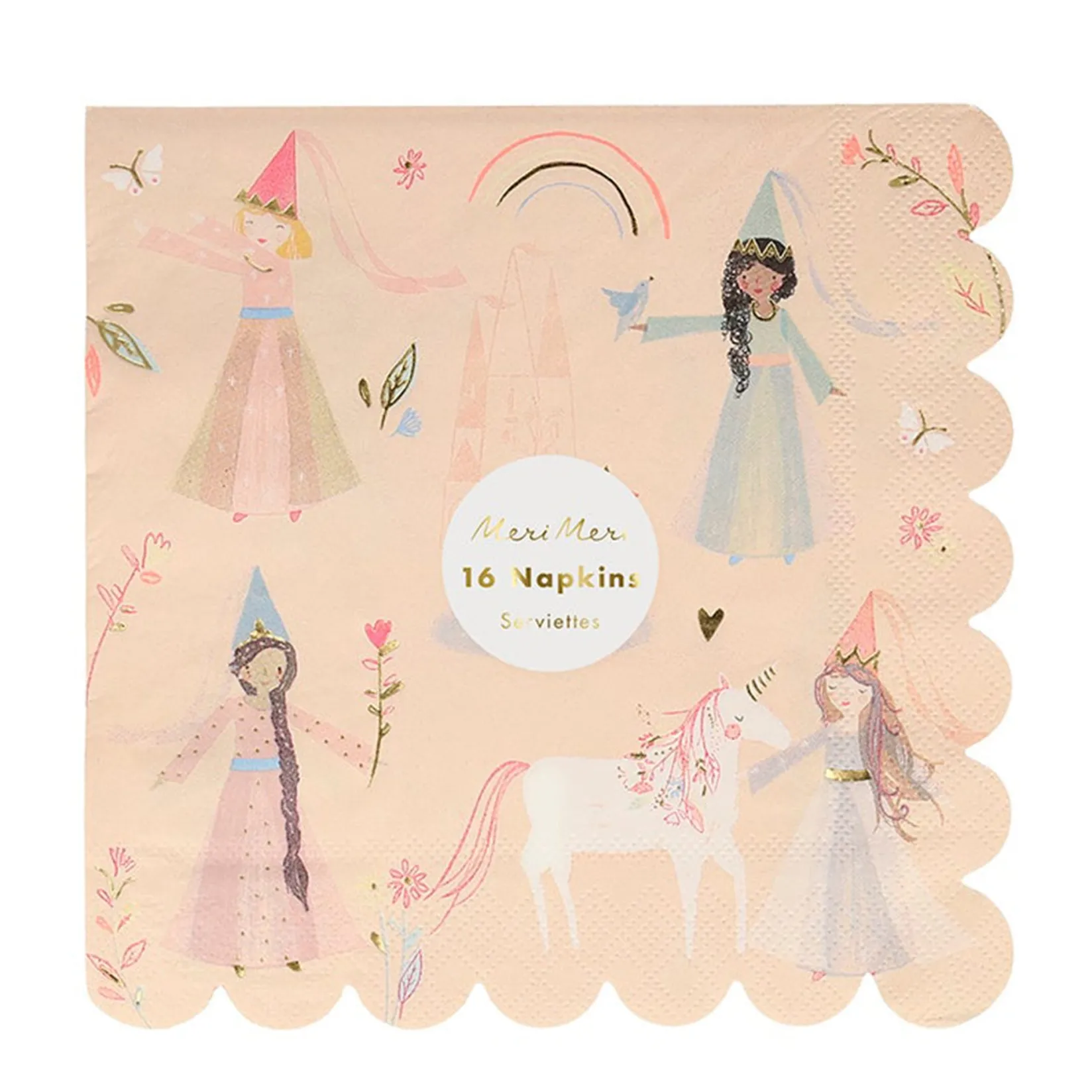 Hot Princess Large Napkins (16) Party Supplies