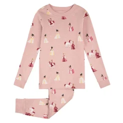 Pajamas & Bathrobes>Petit Lem Princesses Pajamas 2-6x Pink