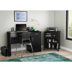 Discount Printer Cart - Axess Pure Black Desk