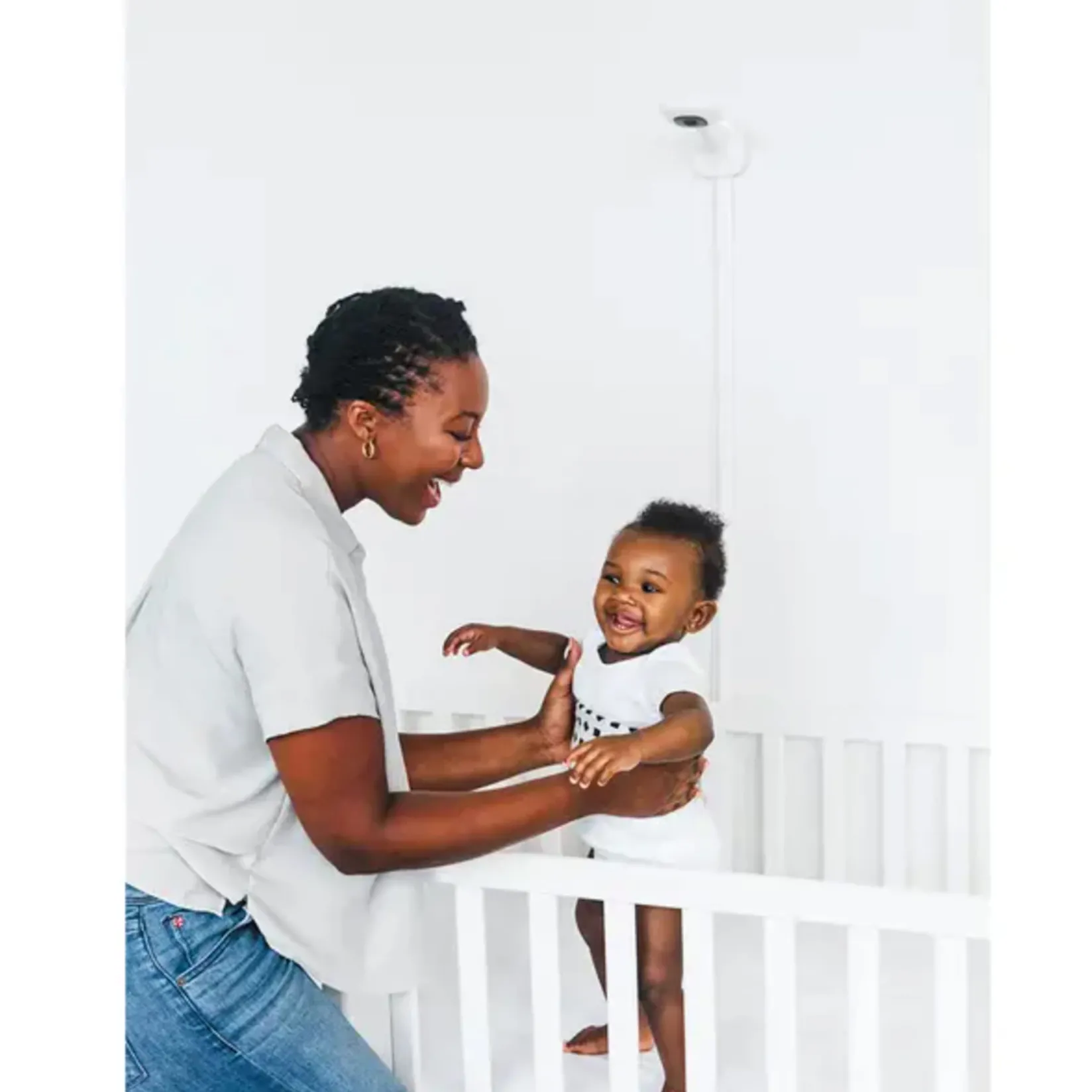 Discount Pro Smart Wall Mount Baby Monitor - White Monitors & Cameras