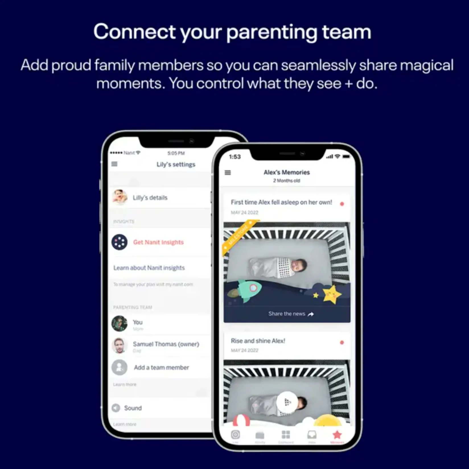 Discount Pro Smart Wall Mount Baby Monitor - White Monitors & Cameras