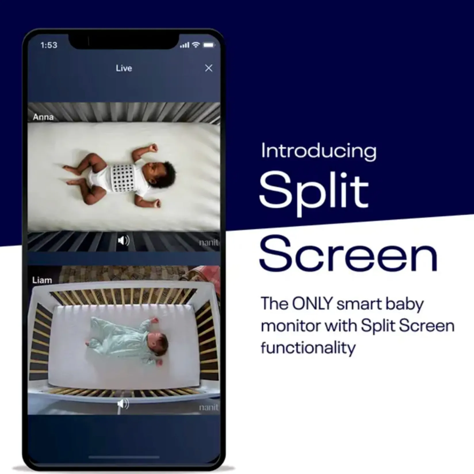 Discount Pro Smart Wall Mount Baby Monitor - White Monitors & Cameras