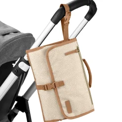 New Pronto Signature Changing Station - Beige Swirl Dot Diaper Bags|Diaper Bags