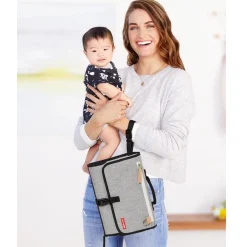 Clearance Pronto Signature Changing Station - Gray Melange Diaper Bags|Diaper Bags