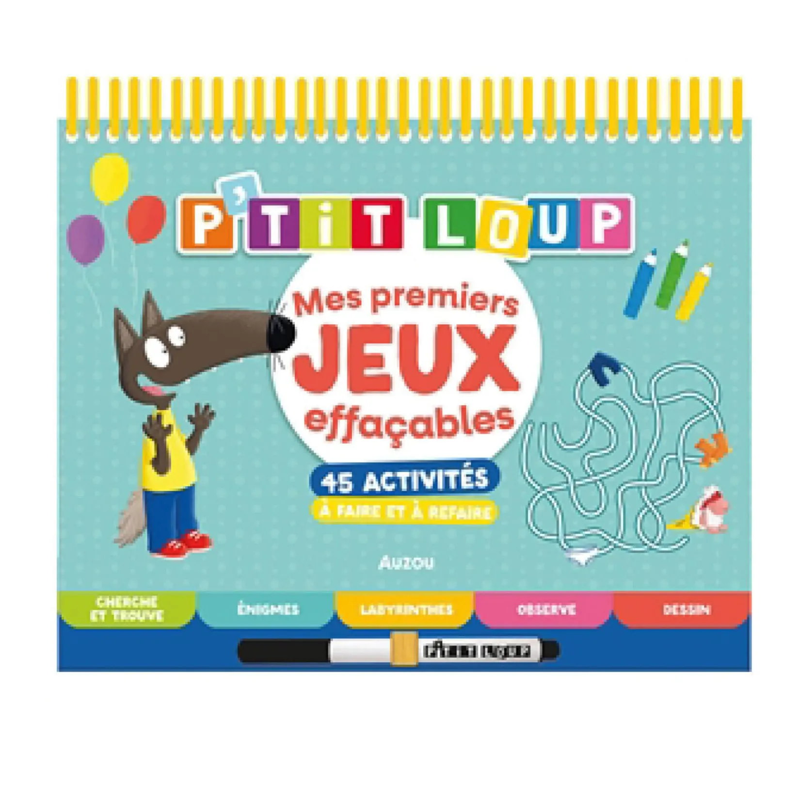 Diy & Activities>Auzou P'tit Loup : Mes premiers jeux effaçables
