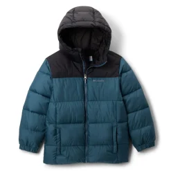 Outerwear|Coats & Jackets>Columbia Puffect Hooded Jacket 8-18 Teal