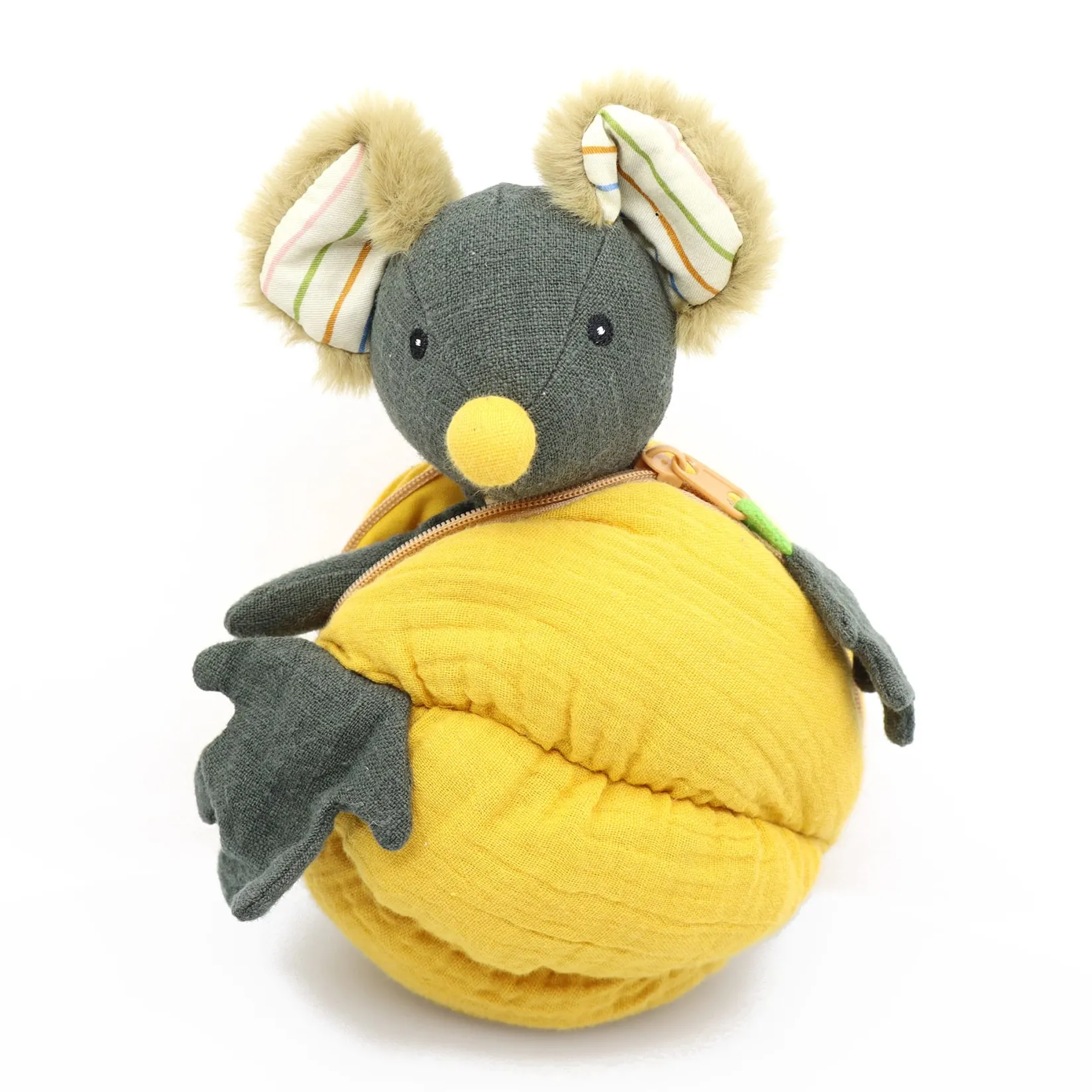 Plush Toys>Bebe Confort Pumpkin Mouse Muslin