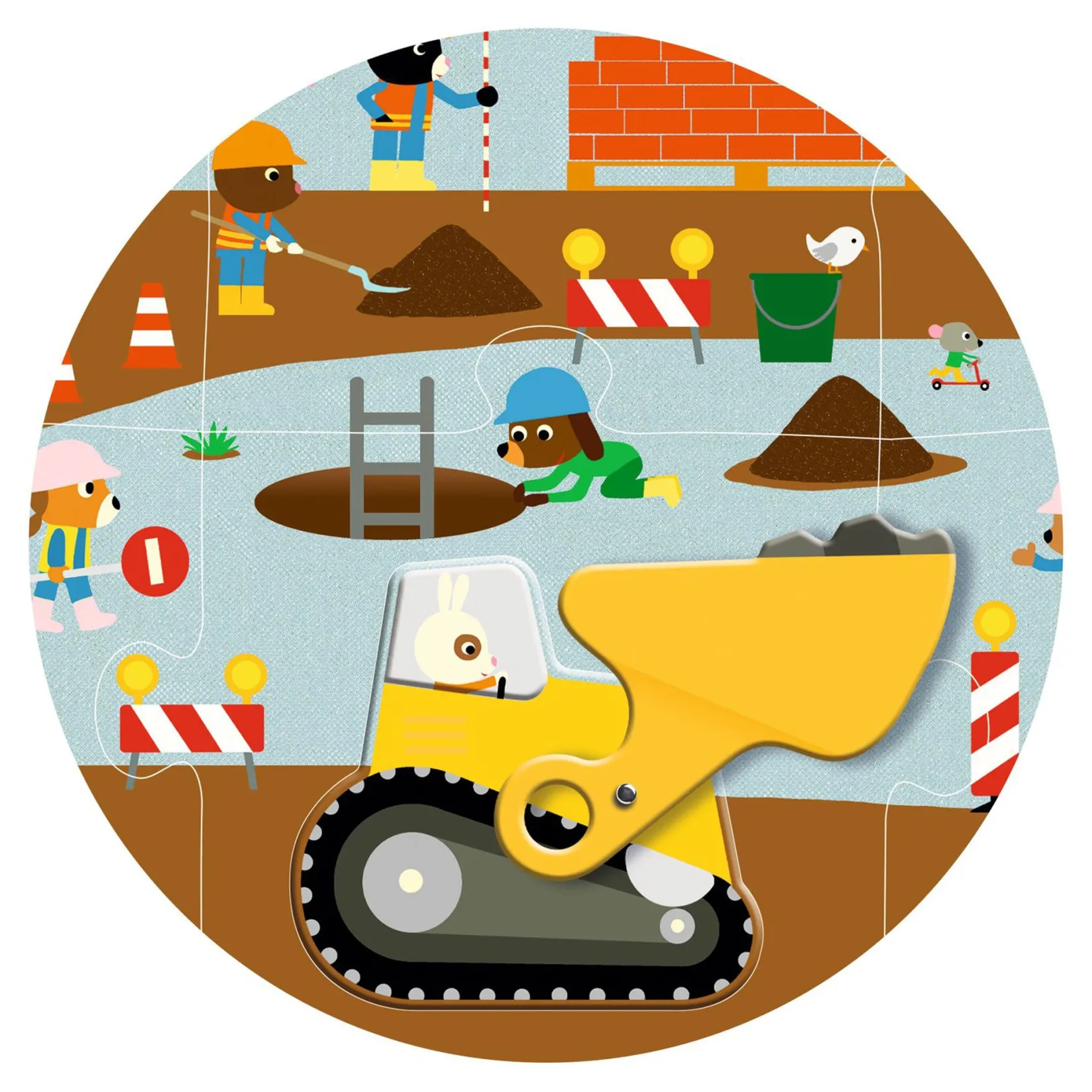 Puzzles>Djeco Puzzle - Construction Site