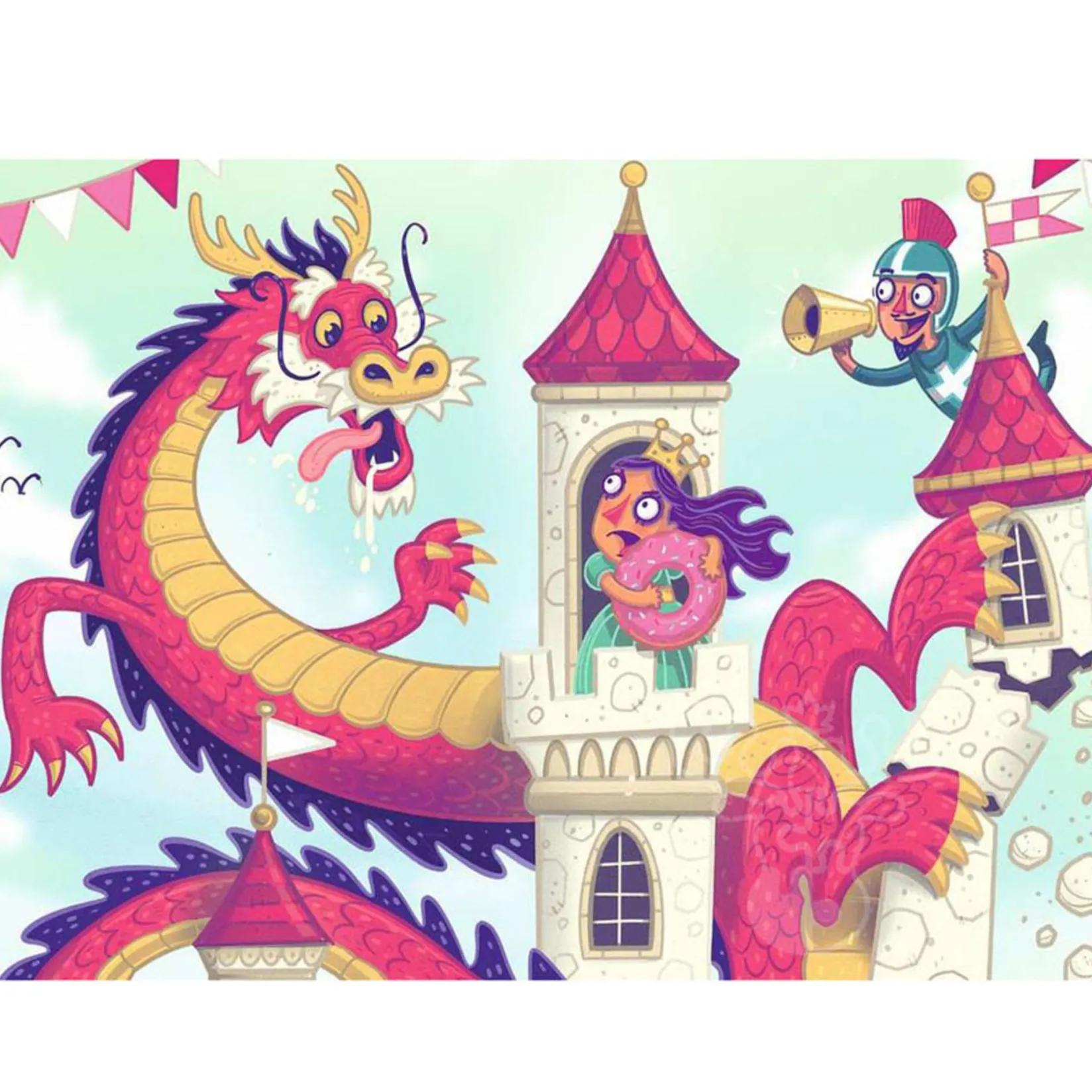 Puzzles>Ravensburger Puzzle & Play - The Donut Dragon
