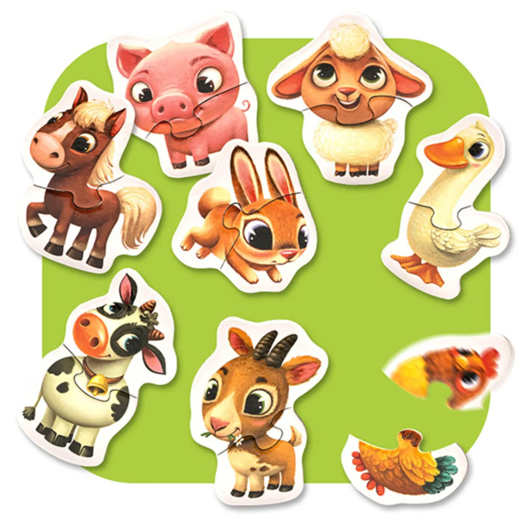 Clearance Puzzle Farm Animals Kids Puzzles
