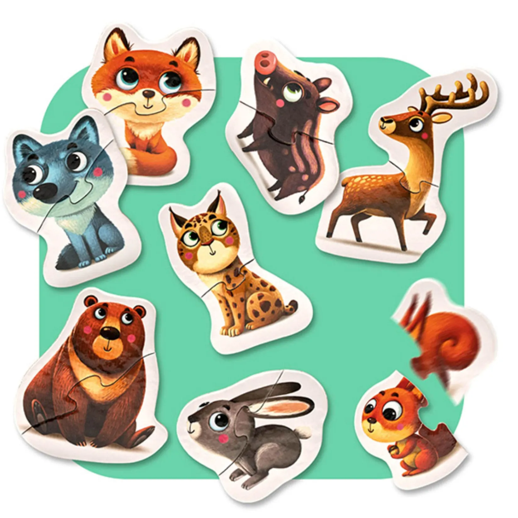 New Puzzle Mountain Animals Kids Puzzles