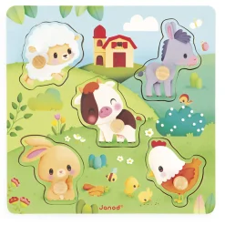 Puzzles>Janod Puzzle Tactile Farm