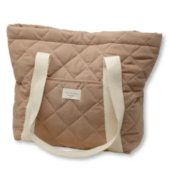 Handbags & Purses|Diaper Bags>Dans Le Sac Quilt Tote bag - Tan