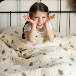 Online Quilted Comforter & Pillowcase - Muslin Fern Kids Twin Bedding|Comforters & Quilts