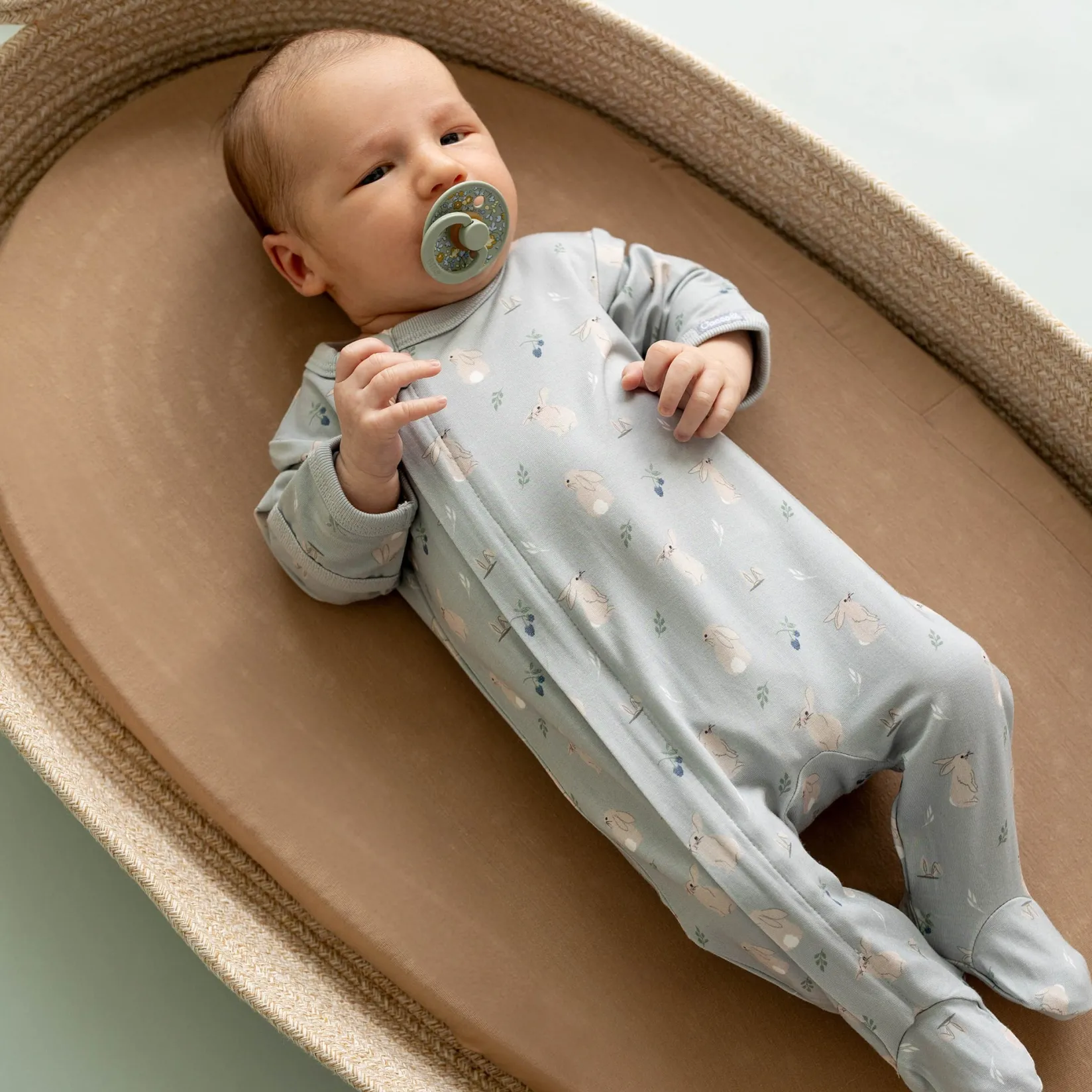 Pajamas|Pajamas>Coccoli Rabbits Pajamas 1-18m Sage