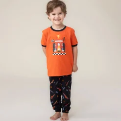 Pajamas & Bathrobes>Nano Race Cars 3 Piece Pajamas 2-12y Red