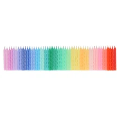 Hot Rainbow Twisted Mini Candles (50) Party Supplies