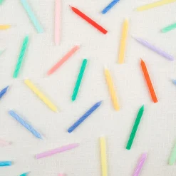 Hot Rainbow Twisted Mini Candles (50) Party Supplies