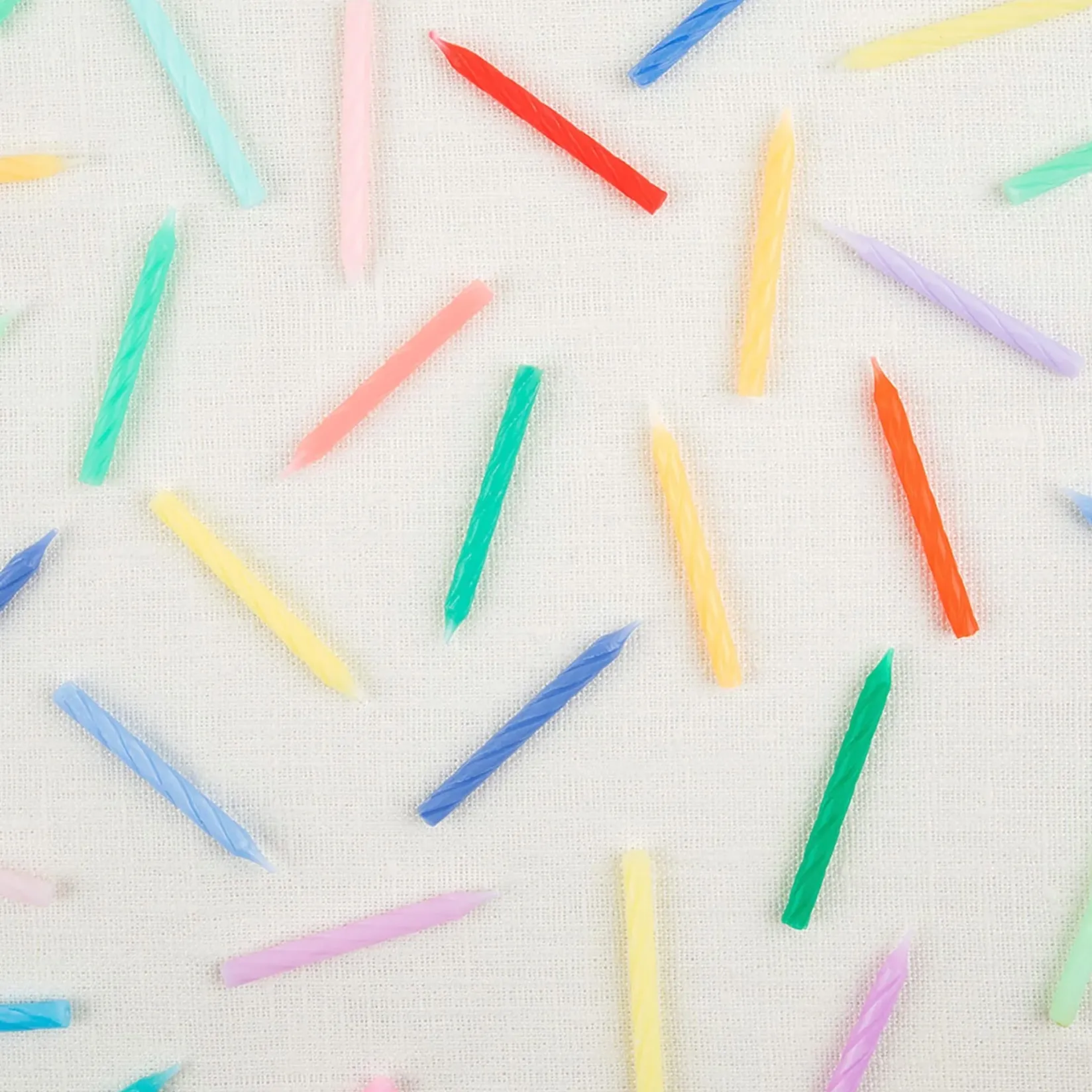 Hot Rainbow Twisted Mini Candles (50) Party Supplies