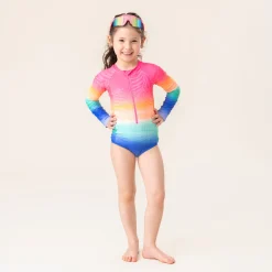Rainbow Uv Ls Swimsuit 2-14 Kids Swimsuits