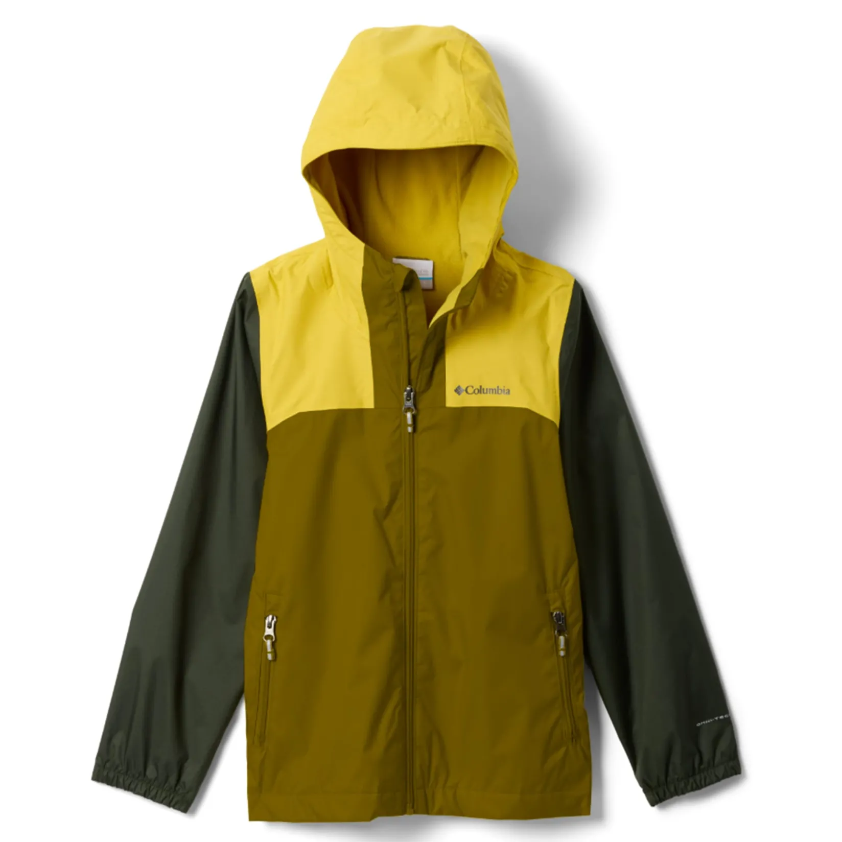 Outerwear|Coats & Jackets>Columbia Rainy Trails Jacket Iii 4-18 Olive