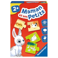 Best - Jeu Educatif - Maman et ses petits - Découverte des animaux Kids Board Games