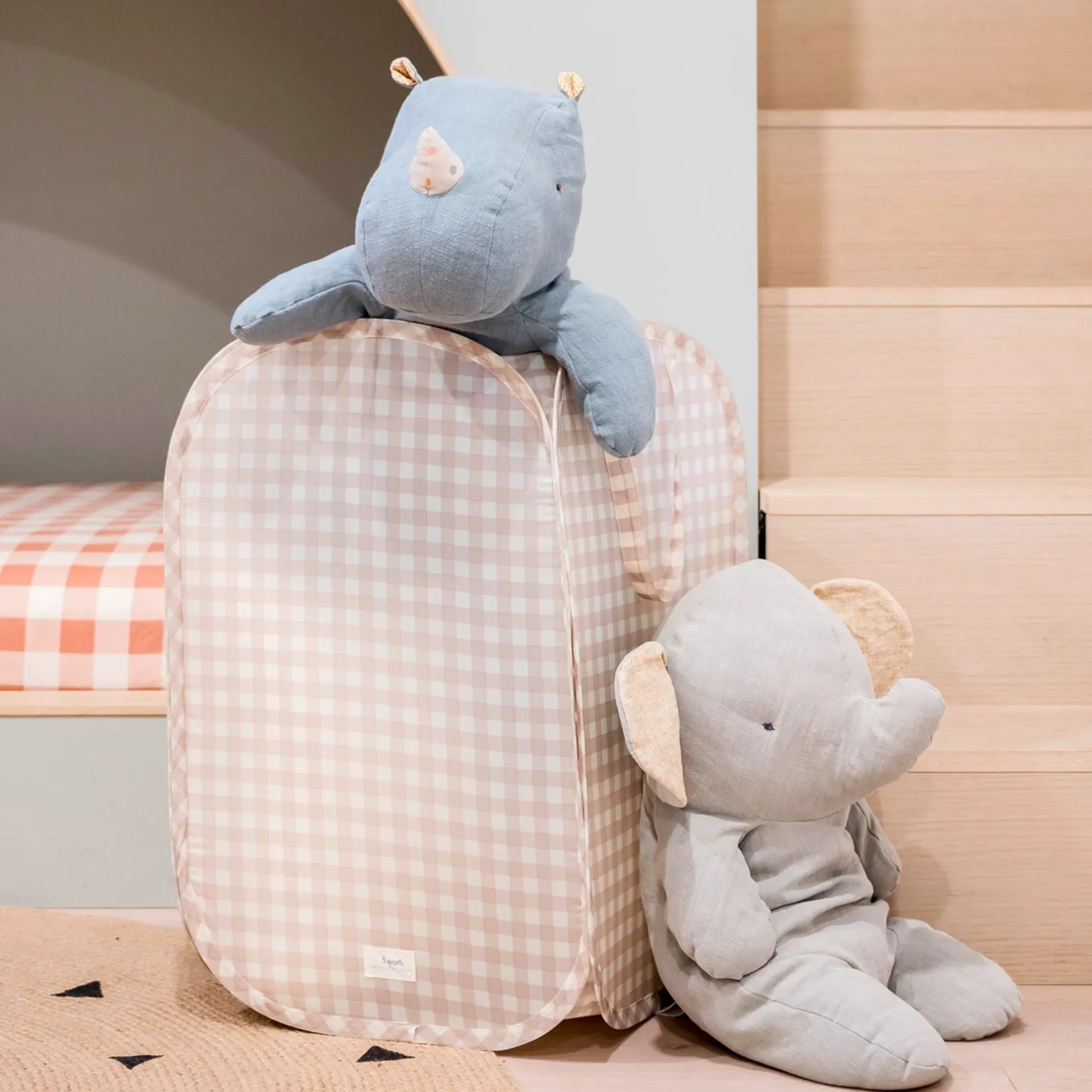 Discount Recycled Pop-Up Laundry Hamper - Gingham Storage