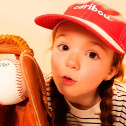 Hats And Caps>Caribou Baseball Cap 2-12 Red