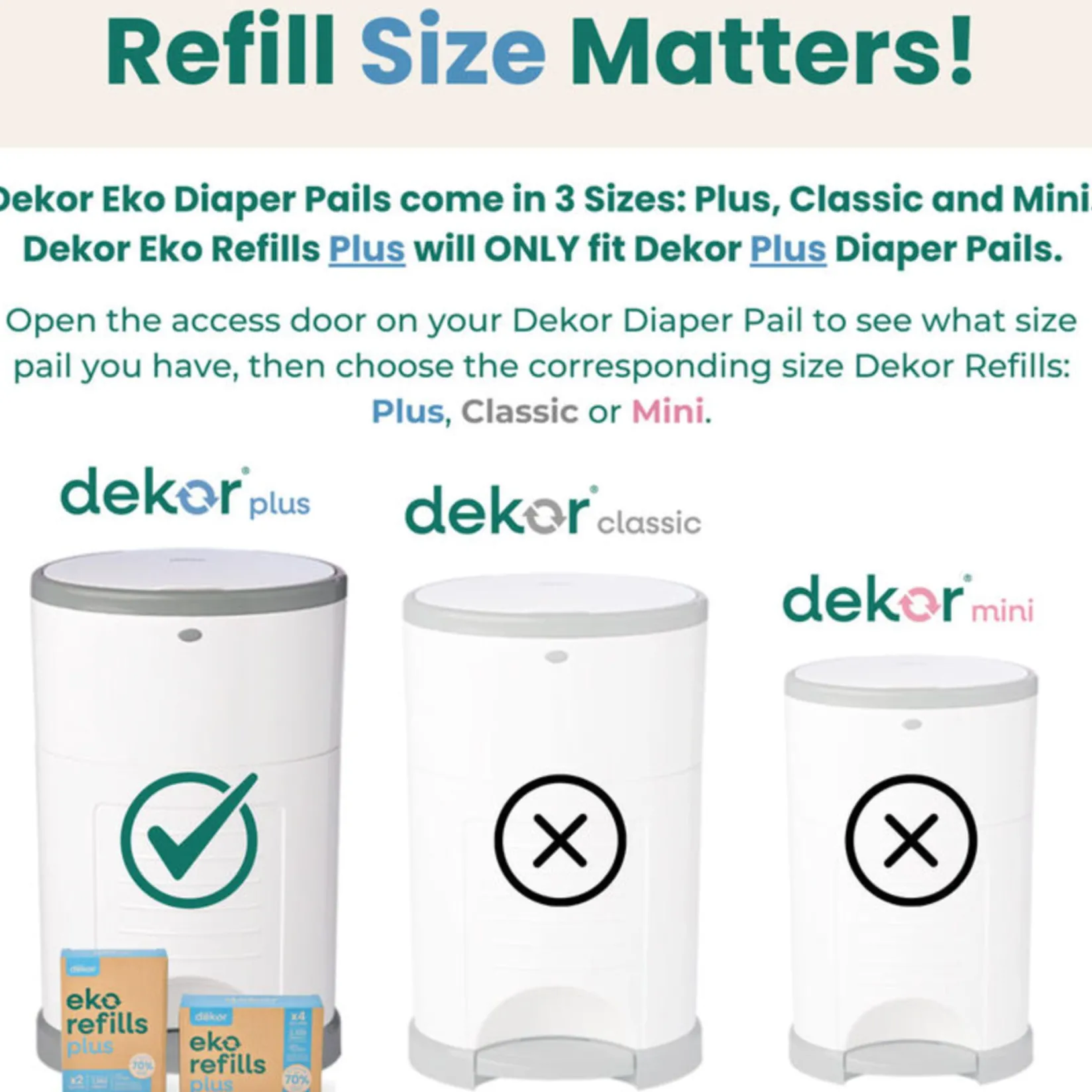 Outlet Refill (4) Eko Plus Diaper Pails