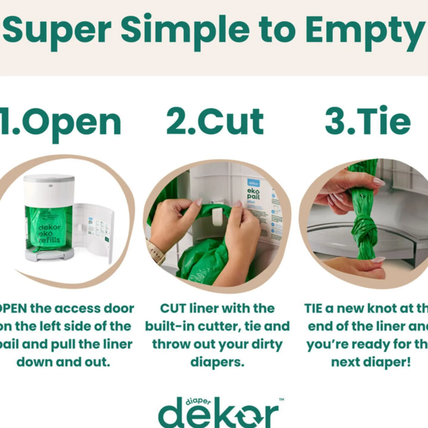 Outlet Refill (4) Eko Plus Diaper Pails