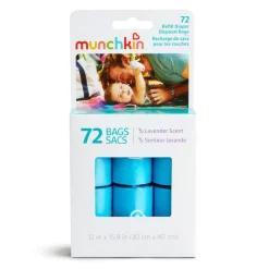 Diaper Pails>Munchkin Refill Diaper Disposal Bags - Lavender Scent