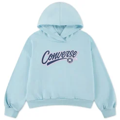 Fleeces And Sweatshirts|Tops>Converse Relaxed Graphic Hoodie 7-16y Blue