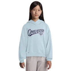 Fleeces And Sweatshirts|Tops>Converse Relaxed Graphic Hoodie 7-16y Blue