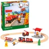 Rescue Firefighter Set - 18-Piece Train Toy Kids Assembly & Construction