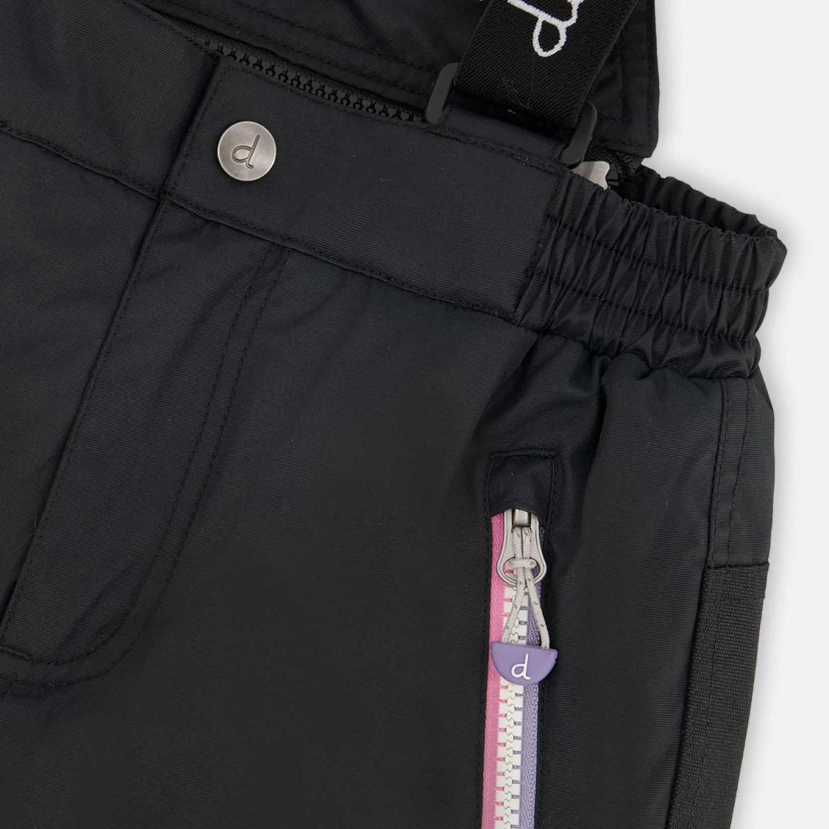 Outerwear|Snowsuits>Deux par Deux Retro Flowers Snowsuit 2-6 Black