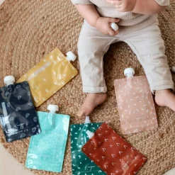 Sale Reusable Food Pouches (6) - Boho Kids Breastfeeding|Snack Bags & Containers