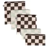Snack Bags & Containers|Tableware>Tiny Twinkle Reusable Snack Bags 5-Pack - Black / Sage Checkers